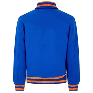 Veste universitaire de haute qualité avec broderie de logo personnalisée, veste de baseball pour homme, fermeture OEM, veste bomber d'hiver - Product Image 3