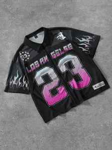 Camisetas de Fútbol Americano de Primera Calidad con Cuello en V y Estampado por Sublimación, Corte Recto, Estilo Urbano, Malla Transpirable - Product Image 6