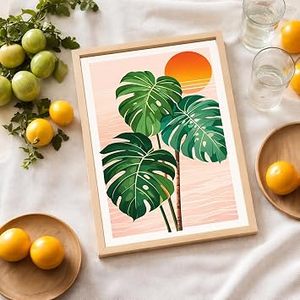 Cadre photo vertical moderne en bois, fait main, écologique, pour décoration murale ou de table, style rustique campagnard avec incrustations - Product Image 2