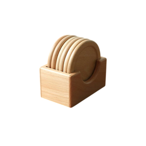 Ensemble de 4 sous-verres géométriques hexagonaux en bois faits à la main avec support, couleur bois de manguier, sous-verres colorés pour la décoration de la maison, en solde - Product Image 5