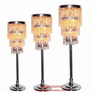 Lustre suspendu en cristal au style européen, produit de luxe, luminaire décoratif d'intérieur, 3 niveaux, idéal pour une entrée de mariage - Product Image 1