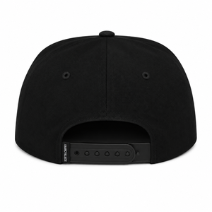 Casquette snapback noire à 6 panneaux avec logo brodé rouge sur le panneau avant, style streetwear unisexe, chapeau ajustable - Product Image 2