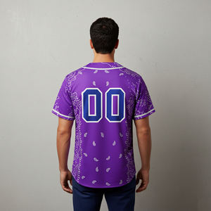 Nueva Camiseta de Béisbol Corta para Hombre, Sublimada, 100% Poliéster, Estampada, Ropa Deportiva de Alta Calidad, Transpirable, con Rayas, 2026 - Product Image 2
