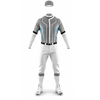 Maillots de baseball pour hommes respirants personnalisés de qualité supérieure à 100 %, vente en gros d'uniformes de baseball pour hommes