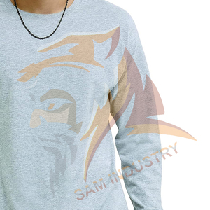 เสื้อยืดแขนยาวคุณภาพพรีเมียม ผ้าฝ้าย 100% สำหรับผู้ชาย สวมใส่สบาย น้ำหนักเบา ไม่เป็นขุย แห้งเร็ว - Product Image 3