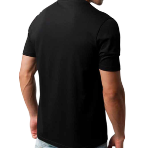 Men's Summer 100% Cotton T-Shirt Solid Color V-Neck Short Sleeve Loose Fit Breathable Printing Custom <b>Design</b> Casual Men T-Shirt - Product Image 6