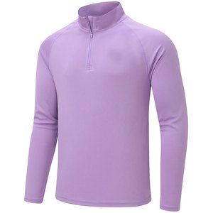 Sweat-shirt en mélange de coton avec fermeture éclair 1/4, 360 GSM, fabrication sur mesure, OEM ODM, directement de l'usine, coupe personnalisée, logo, faible MOQ, coutures durables - Product Image 5
