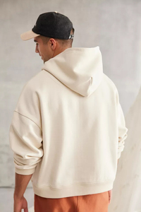 Wholesale 100% Cotton Men's Winter Hoodies Casual Jogging Gym Wear with Custom Logo Fashionable Outdoor Beaded Technics - Product Image 3