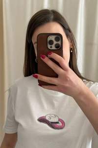 Parche bordado de flor de cerezo rosa Sakura con pedrería, aplique hecho a mano con cuentas de cristal para camiseta sin mangas acanalada, prendas de vestir - Product Image 5