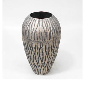 Contemporary Aluminium Tabletop Flower Vase with Raised <b>Frame</b> for Premium Interior Decoration - Product Image 1