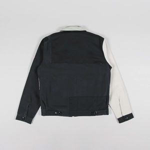 Vestes en toile cirée de coton à fermeture éclair camouflage à blocs de couleur personnalisés pour hommes - Imperméables et coupe-vent - Product Image 2