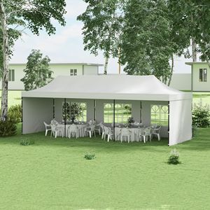 Tendone Impermeabile per Feste, Matrimoni, Eventi e Festival (Struttura in Acciaio, Doppio Strato in PVC, Pareti Laterali Personalizzabili) - Product Image 1