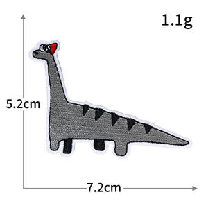 Parches de Tela Bordados a Máquina con Dibujos Animados de Animales y Autos, con Adhesivo Termofusible, para Reparar Ropa - Product Image 2