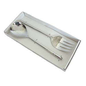 Ensemble de serveur de salade en marteau en acier inoxydable à la mode pour la maison hôtel Restaurant utiliser ustensiles de cuisine fourchette à salade cuillère outil de service ustensiles - Product Image 1