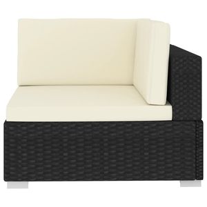 Sofá de Patio Ajustable Mediano con Patas de Acero con Recubrimiento en Polvo Negro, Muebles de Jardín - Product Image 5