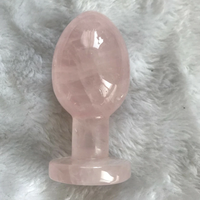Œuf vaginal en quartz rose de haute qualité, cristal de guérison, œuf Yoni pour femmes, exercices de Kegel, pierre précieuse naturelle, vente en gros