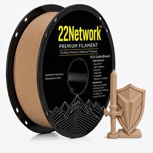เส้นพลาสติก PLA สีน้ำตาลลาเต้ 22Network ขนาด 1.75 มม. น้ำหนัก 1 กก. สำหรับเครื่องพิมพ์ 3 มิติ ระดับอุตสาหกรรม ความเร็วสูง 300 มม./วินาที ผลิตโดยโรงงาน OEM ODM โดยตรง - Product Image 1