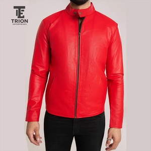 Veste en cuir véritable pour homme, tendance, design personnalisé, style décontracté, fermeture éclair, haute qualité, nouvelle collection, en peau de mouton - Product Image 1