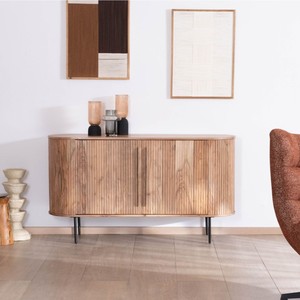 Buffet en acacia Vandana Crystal Form 145 cm de style rétro Bopee - Product Image 1