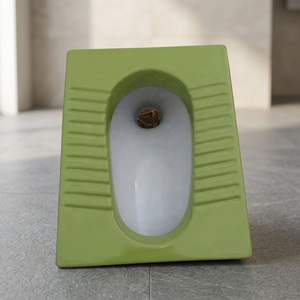 Green White Double Color <b>Ceramic</b> Squatting Orissa Eastern <b>Pan</b> High Deep Toilet WC Sanitary Ware For Hotel Bathroom - Product Image 5