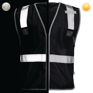 Chaleco de Alta Visibilidad para Hombre, Impermeable, Transpirable, con Bolsillos Desmontables, para Guardias de Seguridad, Construcción Industrial - Product Image 3