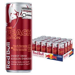 Bebida Energética Red Bull Peach Nectarine de 250 ml, Sabor Durazno Refrescante, Bebida con Vitaminas, Proveedor de Bebidas Energéticas al por Mayor - Product Image 1