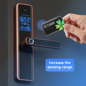 <span class=keywords><strong>Navicat</strong></span>-cerradura de puerta inteligente con cámara, dispositivo electrónico con contraseña Digital, huella Digital, Tuya, Wifi, App - Product Image 6