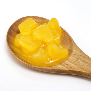 Jalea de Coco con Sabor a Mango en Forma de Corazón, Nata de Coco Amarilla, Ingredientes para Té Boba Masticable para Restaurantes - Product Image 5
