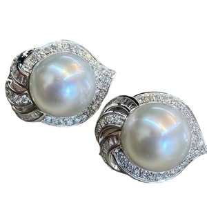 Pendientes de Perlas de Agua Dulce Púrpuras de 9-10 mm, Plata 925, Diseño Elegante, Luz Intensa, Diseño Fino y Delicado para Mujer - Product Image 4