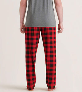 Pantalon de pyjama en flanelle pour homme, à carreaux, pour dormir, vêtements de nuit, 100% coton, confortable, pyjama de nuit - Product Image 6