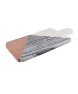 Tabla de cortar ovalada de mármol pesado para cocina profesional y doméstica que ofrece una superficie confiable y estable - Product Image 5