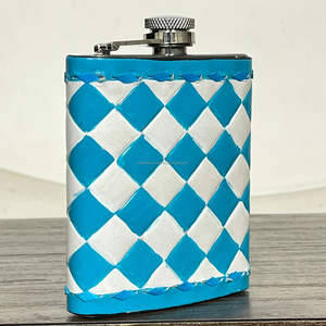 Botella de Licor de Bolsillo de Acero Inoxidable con Diseño a Cuadros Colorido y Elegante 2026, Accesorio de Regalo para Hombres y Mujeres - Product Image 4