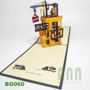Contracción de cumpleaños Impresión offset personalizada Feliz cumpleaños 3D Pop up Recuerdo Tarjetas de felicitación para la venta - Product Image 6