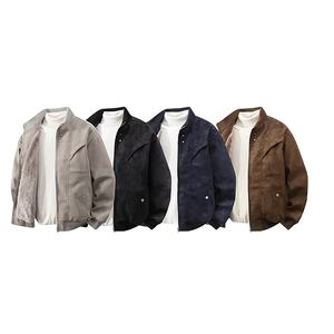 Chaqueta de Cuero Gruesa para Hombre, Estilo Holgado y Moderno, con Forro Polar, Talla Grande, Precio de Fábrica en China, Personalizable - Product Image 1