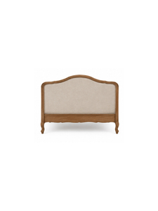 Midcentury <b>Bed</b> Customize Size with Woven Headboard and <b>Wooden</b> <b>Slats</b> Elegant Bedroom Furniture Antique Theme - Product Image 6