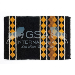 Couverture de selle western 100% laine de Nouvelle-Zélande 34x36, taille et couleurs personnalisables pour l'équitation et la compétition - Product Image 2