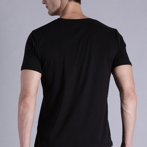 เสื้อยืดผู้ชายโลโก้แบบกำหนดเอง ดีไซน์ใหม่ คุณภาพสูง เสื้อถักฤดูร้อน คอกลม แขนสั้น เป็นมิตรกับสิ่งแวดล้อม ผ้าสแปนเด็กซ์/ผ้าฝ้ายแคนวาส - Product Image 2