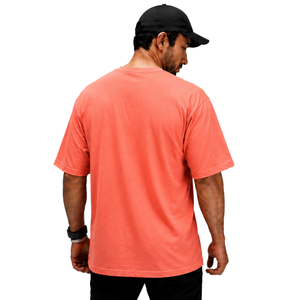 <b>Men</b>’s 100% Cotton Coral <b>Oversized</b> T-<b>Shirt</b> Heavyweight Breathable Crew Neck Short Sleeve Casual <b>Gym</b> Streetwear Training Tee - Product Image 2