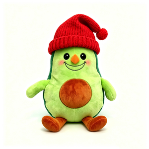 Peluche de aguacate bordado personalizado con ojos cerrados, juguete de peluche de aguacate, animal de peluche de aguacate, almohada de peluche suave de aguacate - Product Image 4
