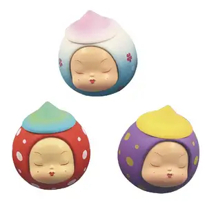 Oemかわいいエルフ眠っている赤ちゃんシリーズフィギュアカラフルな女性のためのおもちゃの人形を飾る