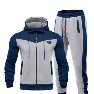 Conjunto Deportivo de Dos Piezas con Capucha para Hombre, Cierre con Cordón, para Gimnasio, Ejercicio, Entrenamiento, Ligero, para Uso en Exteriores - Product Image 1