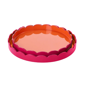 Premium Mixed Color Lacquerware <b>Tray</b> ,Multi-Functional Round <b>Warm</b> Color Coffee <b>Tray</b> Decor For Modern Interiors From Vietnam - Product Image 4