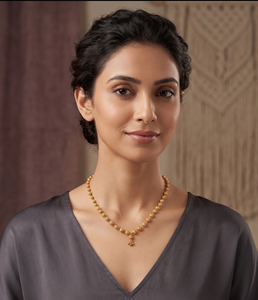 DIVYORO Women's Classic 22k Gold Plated Square Box Link <b>Chain</b> for Religious Ceremonies & Everyday Wear - Product Image 3