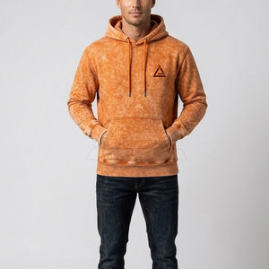 Sweat-shirts pour hommes effet délavé, tissu doux et confortable, look stylé, parfaits pour les tenues décontractées et la mode streetwear moderne. - Product Image 3