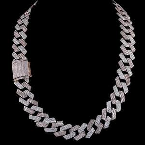 Luxury <b>Iced</b> <b>Out</b> Link Moissanite Diamond <b>Chain</b> Necklace VVS Hip Hop Jewelry for Men Unisex Premium Statement Accessory - Product Image 1