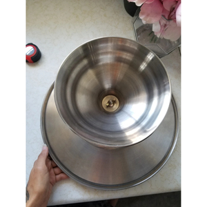 Support à gâteau en métal à un seul niveau, design rond simple et élégant, plateau de service décoratif pour desserts, idéal pour les fournitures de fête - Product Image 5