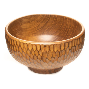 Tazón de Madera de Acacia Ecológico, Duradero y Hecho a Mano para Servir Ensaladas y Frutas, Fácil de Lavar y Ligero para Cocina y Hoteles - Product Image 1