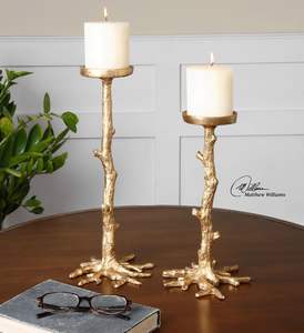 Luxury Brass Coconut <b>Tree</b> Shape Candle Stand Artistic Decorative Holder Living Room Temple Wedding Gift <b>Decoration</b> Home Hotel - Product Image 1