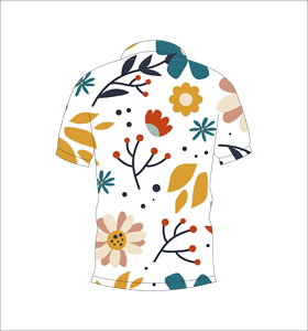 Camiseta Polo Personalizada para Hombre con Estampado Floral Abstracto, Manga Corta, Informal, de Moda, para Golf, con Logotipo Personalizado, OEM, ODM, al por Mayor - Product Image 2