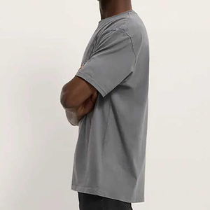 Camiseta Casual de Algodón para Hombre, Manga Corta, Corte Holgado, Estilo Urbano, Moda de Verano, Suministro al por Mayor de Fábrica, Fabricante OEM - Product Image 3